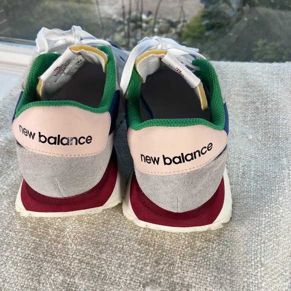 New Balance retro style 237 blue green and red suede lace-up sneakers, size 9.5 - Picture 6 of 8